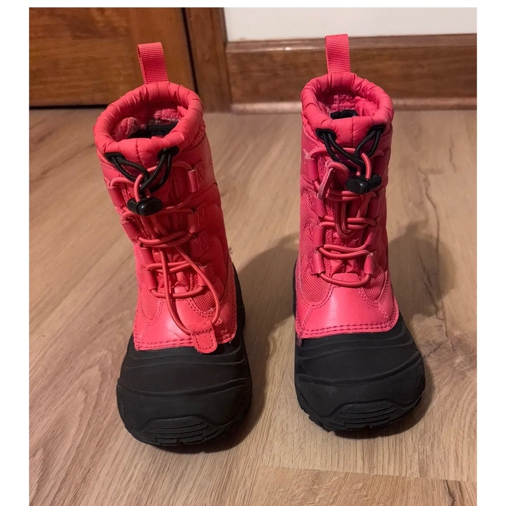 The North Face Alpenglow Kids Winter Boots Pink Waterproof Snow Boots Size US 12